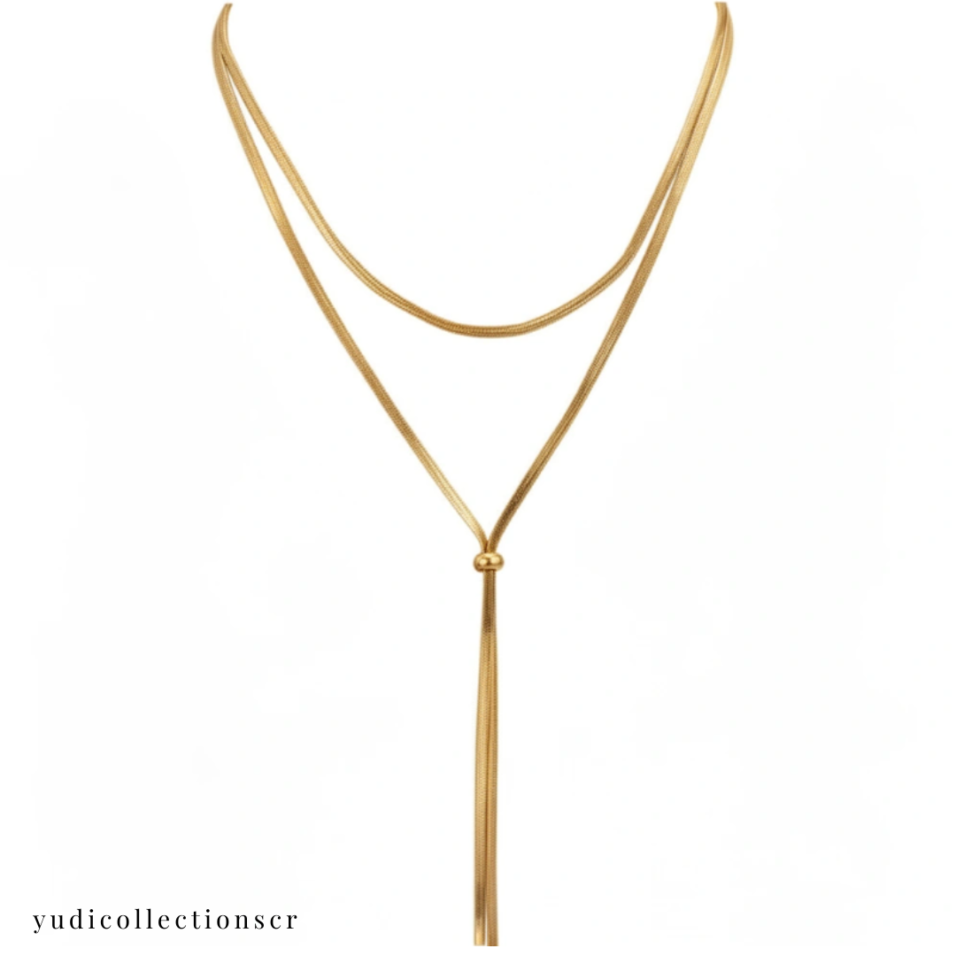 Collar ajustable largo  "Febrero 148"